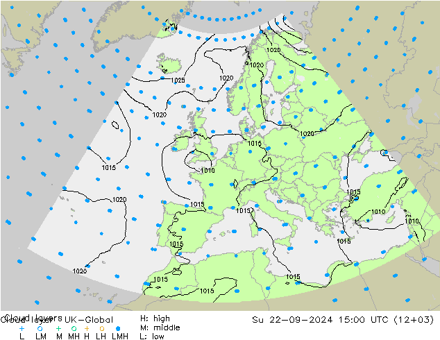 Wolkenlagen UK-Global zo 22.09.2024 15 UTC