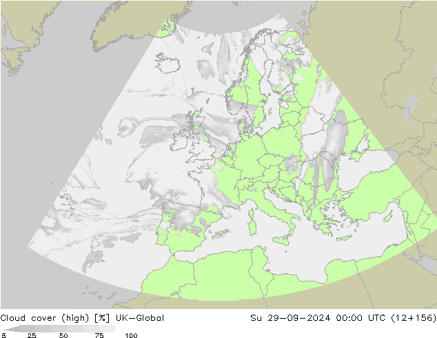 Nubes altas UK-Global dom 29.09.2024 00 UTC