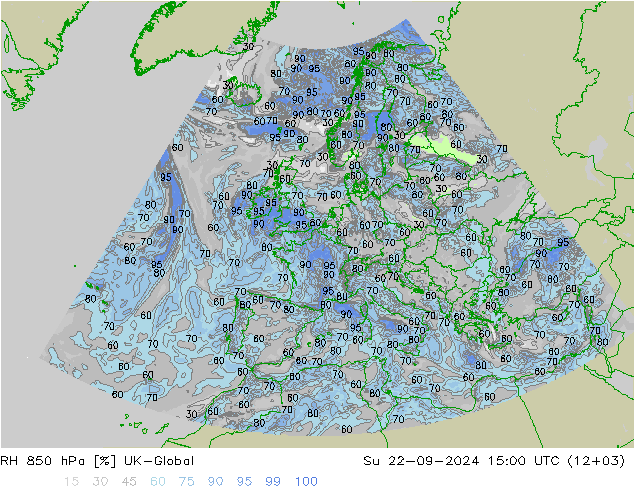 850 hPa Nispi Nem UK-Global Paz 22.09.2024 15 UTC