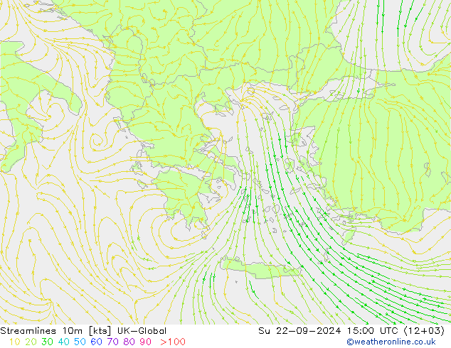 Rüzgar 10m UK-Global Paz 22.09.2024 15 UTC