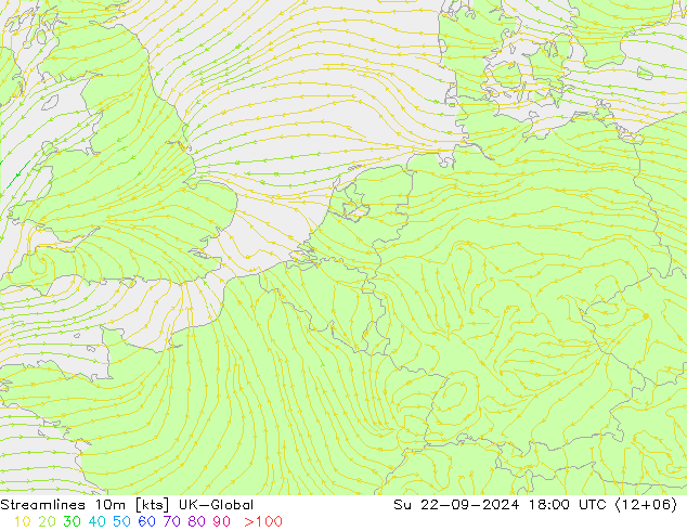 Stromlinien 10m UK-Global So 22.09.2024 18 UTC