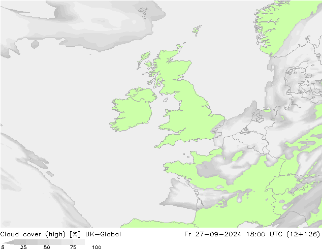 Bewolking (Hoog) UK-Global vr 27.09.2024 18 UTC