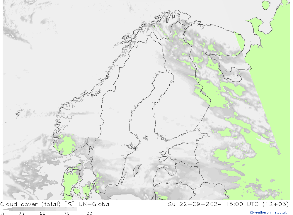 Bulutlar (toplam) UK-Global Paz 22.09.2024 15 UTC