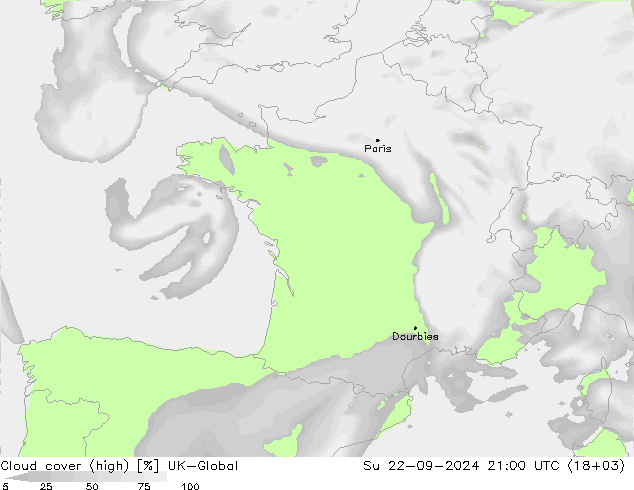 Bewolking (Hoog) UK-Global zo 22.09.2024 21 UTC