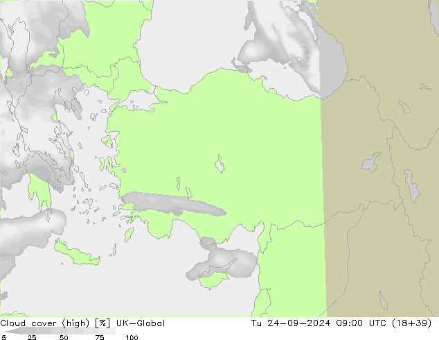 Wolken (hohe) UK-Global Di 24.09.2024 09 UTC