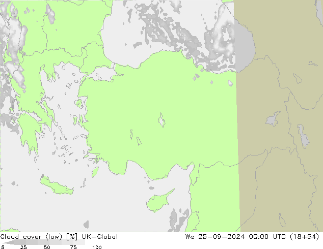 Wolken (tief) UK-Global Mi 25.09.2024 00 UTC