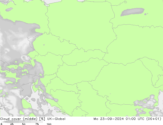 Cloud cover (middle) UK-Global Mo 23.09.2024 01 UTC