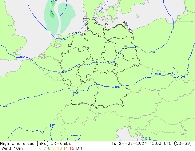 High wind areas UK-Global Ter 24.09.2024 15 UTC