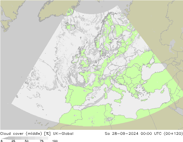 Cloud cover (middle) UK-Global Sa 28.09.2024 00 UTC