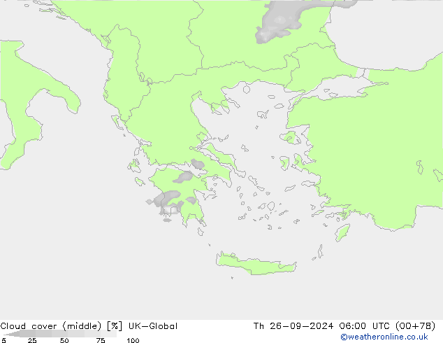 zachmurzenie (środk.) UK-Global czw. 26.09.2024 06 UTC