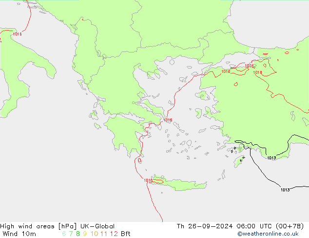 High wind areas UK-Global чт 26.09.2024 06 UTC