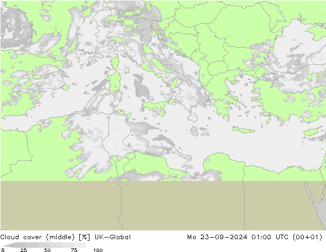 Bewolking (Middelb.) UK-Global ma 23.09.2024 01 UTC