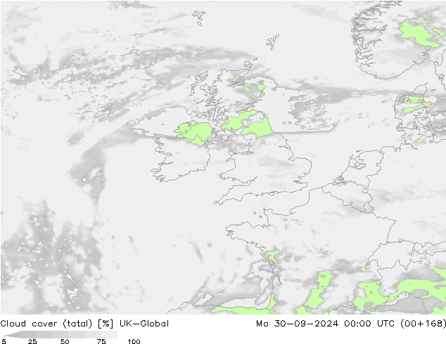 nuvens (total) UK-Global Seg 30.09.2024 00 UTC