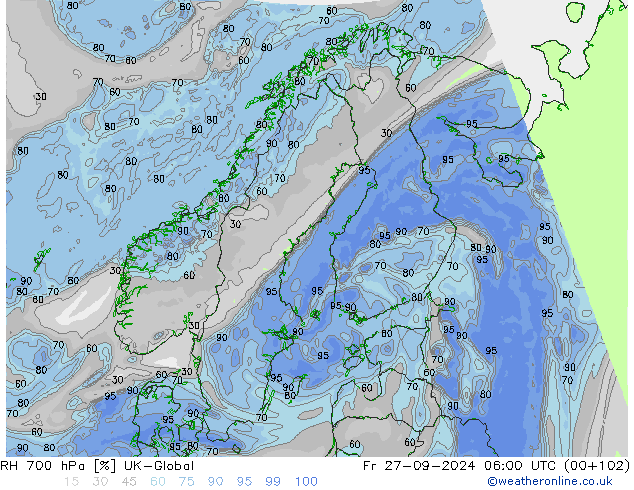 RV 700 hPa UK-Global vr 27.09.2024 06 UTC