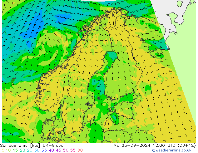 Bodenwind UK-Global Mo 23.09.2024 12 UTC