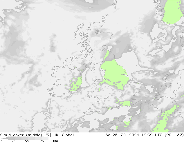 oblačnosti uprostřed UK-Global So 28.09.2024 12 UTC