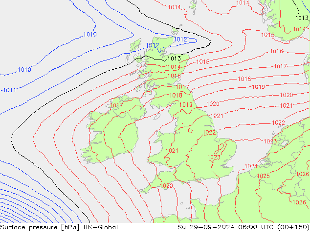 pressão do solo UK-Global Dom 29.09.2024 06 UTC