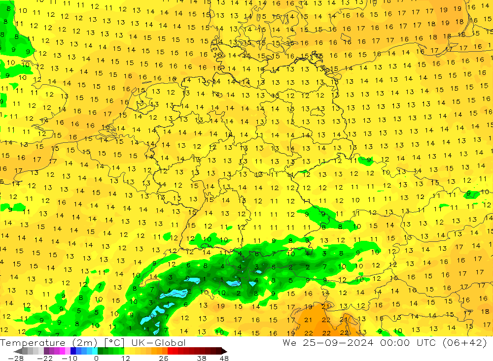 карта температуры UK-Global ср 25.09.2024 00 UTC