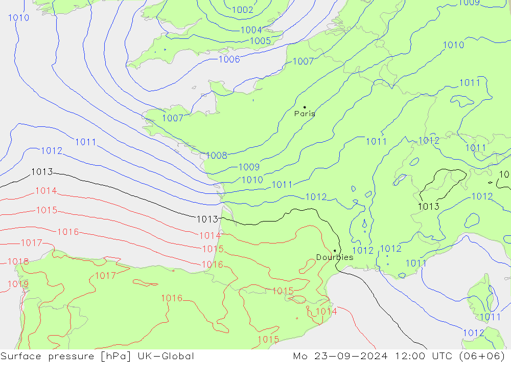 Bodendruck UK-Global Mo 23.09.2024 12 UTC