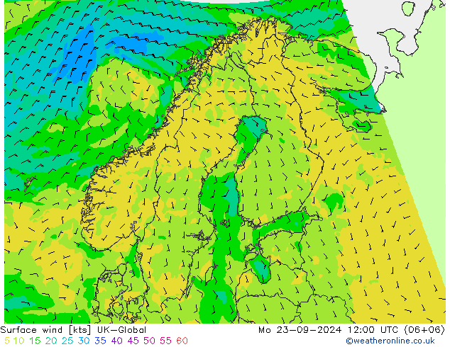 Bodenwind UK-Global Mo 23.09.2024 12 UTC