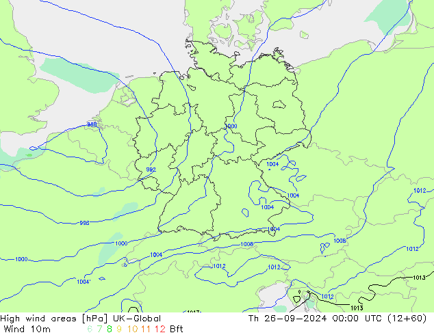 High wind areas UK-Global gio 26.09.2024 00 UTC