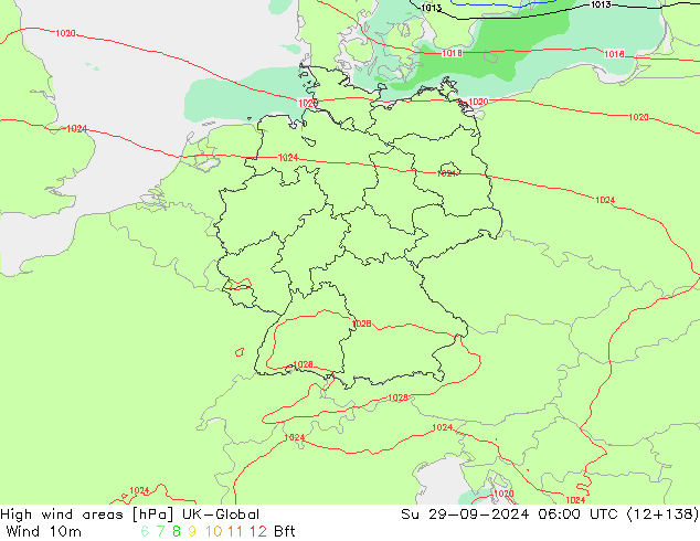 Windvelden UK-Global zo 29.09.2024 06 UTC