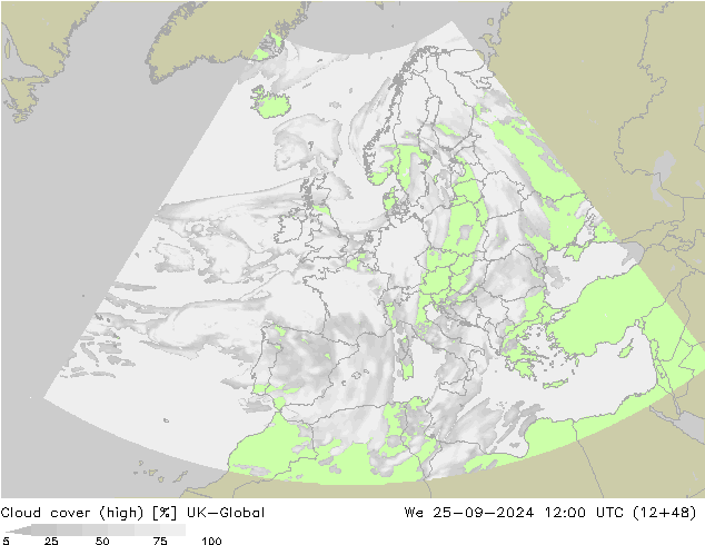 zachmurzenie (wysokie) UK-Global śro. 25.09.2024 12 UTC