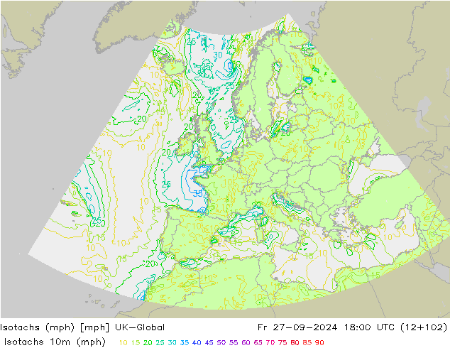 Isotachs (mph) UK-Global Sex 27.09.2024 18 UTC