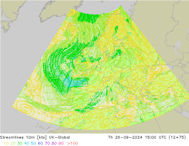 ветер 10m UK-Global чт 26.09.2024 15 UTC