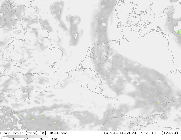 Bulutlar (toplam) UK-Global Sa 24.09.2024 12 UTC