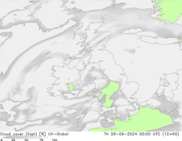 Nubes altas UK-Global jue 26.09.2024 00 UTC