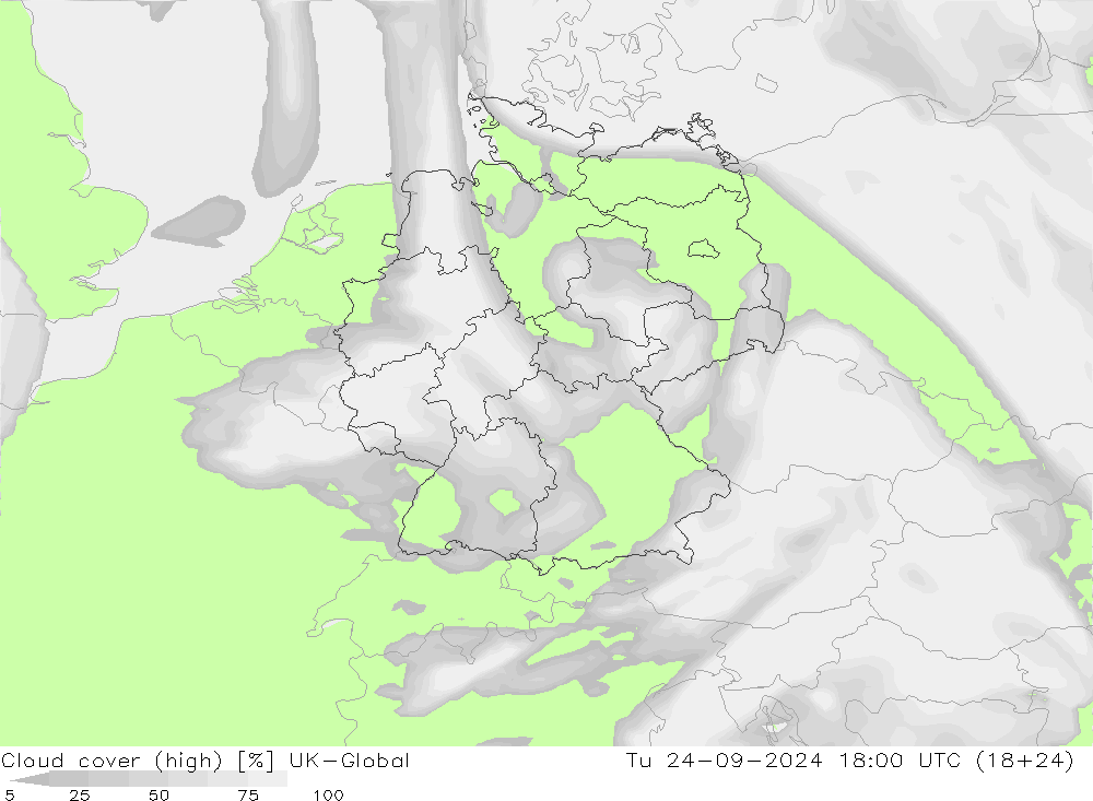 Nubes altas UK-Global mar 24.09.2024 18 UTC