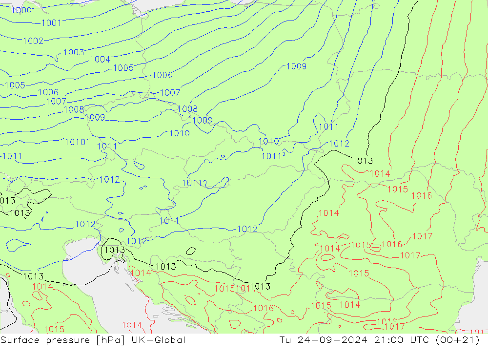 pressão do solo UK-Global Ter 24.09.2024 21 UTC