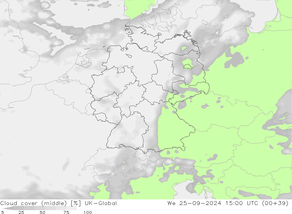 Bulutlar (orta) UK-Global Çar 25.09.2024 15 UTC