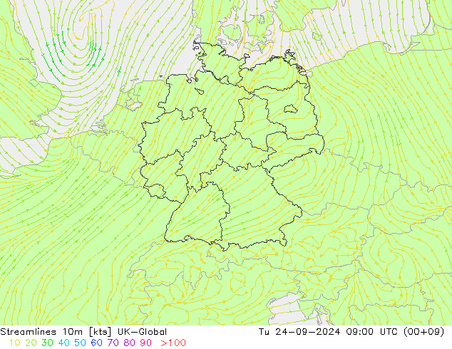 Stroomlijn 10m UK-Global di 24.09.2024 09 UTC