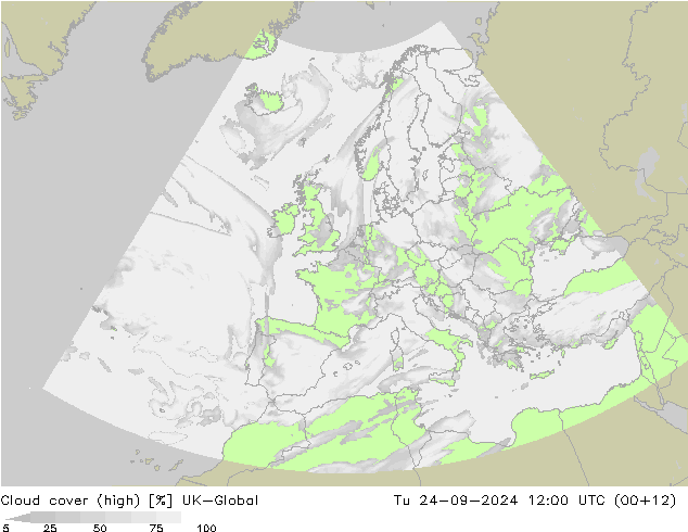 Wolken (hohe) UK-Global Di 24.09.2024 12 UTC