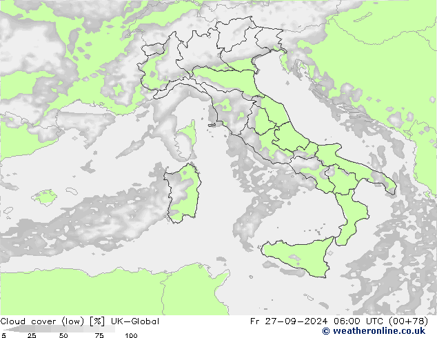 nízká oblaka UK-Global Pá 27.09.2024 06 UTC