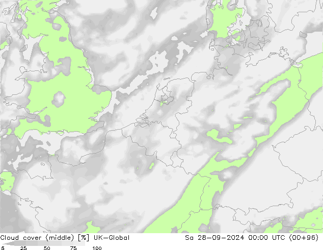 Cloud cover (middle) UK-Global Sa 28.09.2024 00 UTC