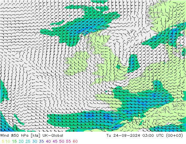  850 hPa UK-Global  24.09.2024 03 UTC