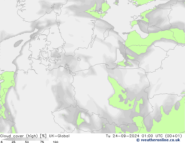 Wolken (hohe) UK-Global Di 24.09.2024 01 UTC