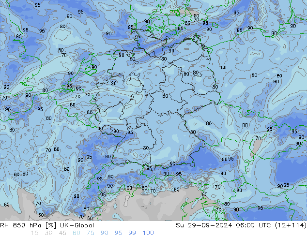 850 hPa Nispi Nem UK-Global Paz 29.09.2024 06 UTC