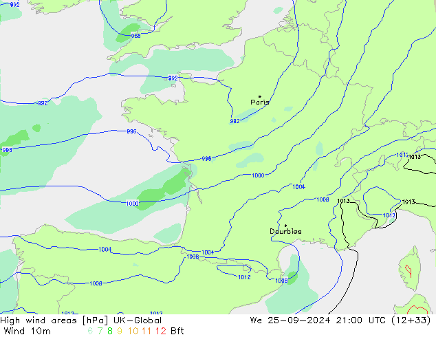 High wind areas UK-Global ср 25.09.2024 21 UTC