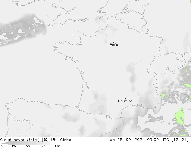 Nubi (totali) UK-Global mer 25.09.2024 09 UTC