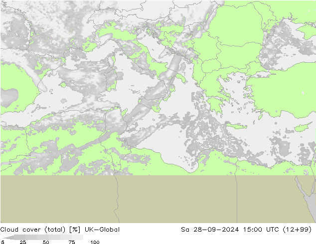 nuvens (total) UK-Global Sáb 28.09.2024 15 UTC