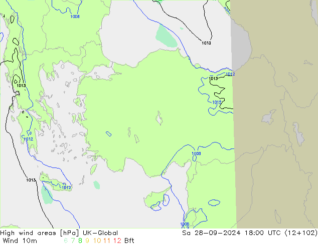 High wind areas UK-Global sam 28.09.2024 18 UTC