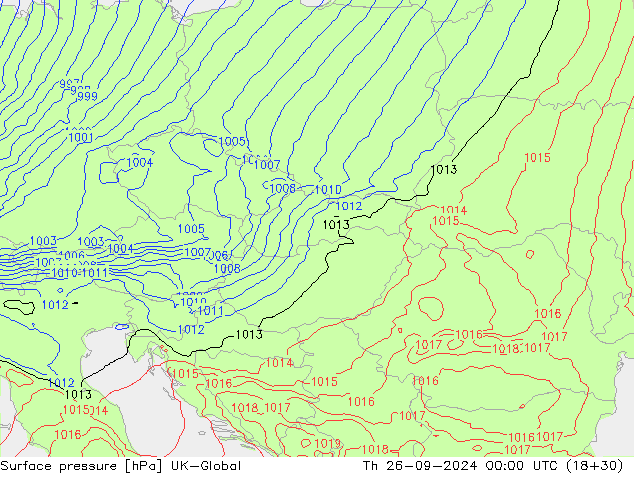 pressão do solo UK-Global Qui 26.09.2024 00 UTC