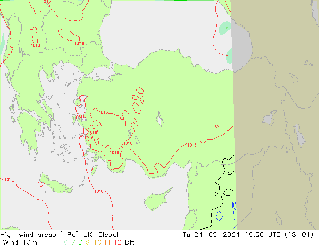 High wind areas UK-Global Tu 24.09.2024 19 UTC