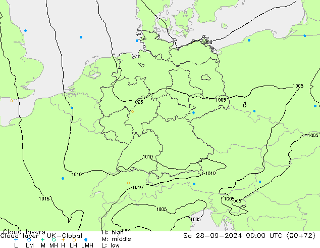 Wolkenlagen UK-Global za 28.09.2024 00 UTC