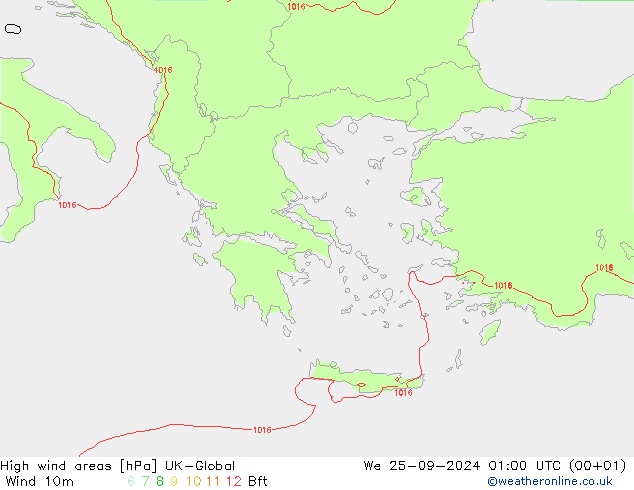 High wind areas UK-Global ср 25.09.2024 01 UTC