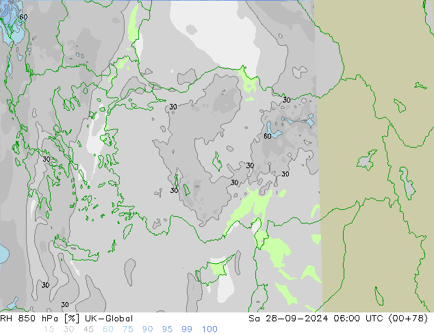 850 hPa Nispi Nem UK-Global Cts 28.09.2024 06 UTC